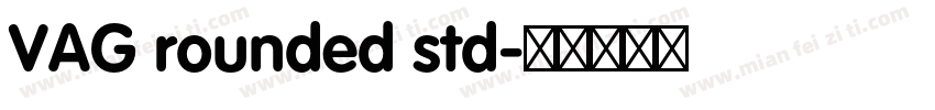 VAG rounded std字体转换
